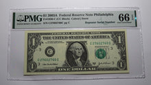 Load image into Gallery viewer, $1 2003 Repeater Serial Number Federal Reserve Currency Bank Note Bill PMG UNC66