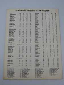 1979 Wayne Gretzky 4th NHL Game Edmonton Oilers Vs. LA Kings Game Program Debut