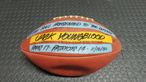 1980 Jack Youngblood Los Angeles Rams Presentation Game Used Football! Patriots
