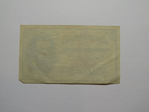 $.01 1870's Poughkeepsie New York Obsolete Currency Note Eastman College