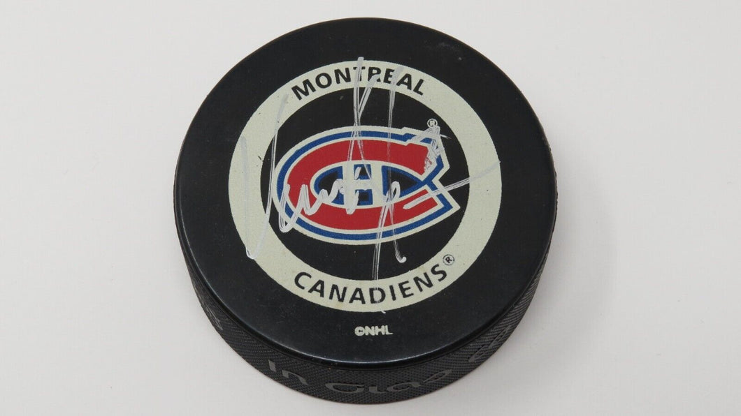 Vincent Damphousse Montreal Canadiens Autographed Signed Official Hockey Puck