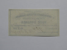 Load image into Gallery viewer, $4 1861 Confederate Bond Coupon Certificate Currency Bank Note Bill UNC