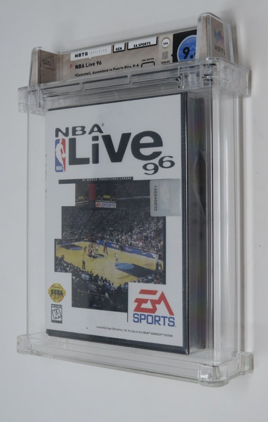 NBA Live '96 Basketball Sega Genesis Factory Sealed Video Game Wata Graded 9.4