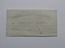 Load image into Gallery viewer, $4 1861 Confederate Bond Coupon Certificate Currency Bank Note Bill UNC