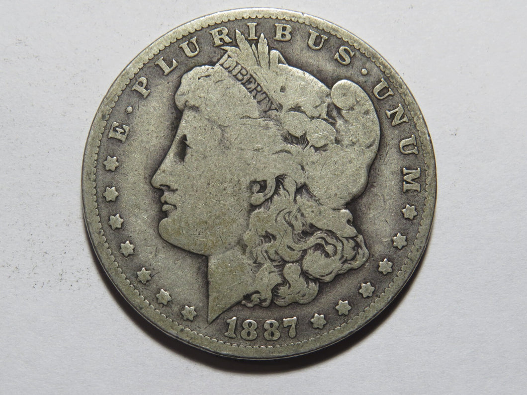 $1 1887-O Morgan Silver Dollar!  90% Circulated US Silver Coin Tougher Date