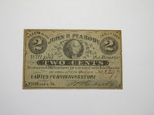 Load image into Gallery viewer, $.02 1864 Salem Massachusetts Obsolete Currency Bank Note Bill John Peabody