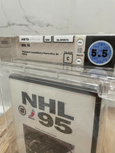 Load image into Gallery viewer, New NHL &#39;95 Sega Genesis Factory Sealed Video Game Wata Graded EA Sports Hockey