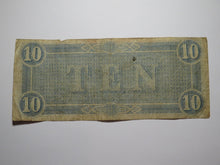 Load image into Gallery viewer, $10 1864 Richmond Virginia VA Confederate Currency Bank Note Bill RARE T68 VG