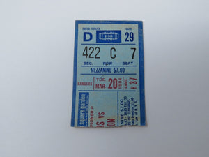 March 20, 1984 New York Rangers Vs. Boston Bruins NHL Hockey Ticket Stub Bourque