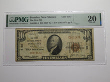 Load image into Gallery viewer, $10 1929 Portales New Mexico NM National Currency Bank Note Bill Ch #6187 VF20