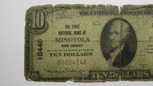 Load image into Gallery viewer, $10 1929 Minotola New Jersey NJ National Currency Bank Note Bill Ch. #10440 RARE