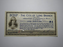 Load image into Gallery viewer, $1 1934 Long Branch New Jersey NJ Obsolete Currency Bank Note Scrip City of LB!