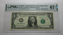 Load image into Gallery viewer, $1 2003A Repeater Serial Number Federal Reserve Currency Bank Note Bill UNC67EPQ