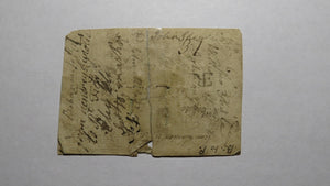 1761 Ten Shillings North Carolina NC Colonial Currency Note Bill 10s RARE ISSUE