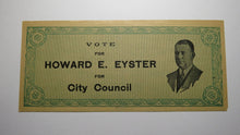 Load image into Gallery viewer, 1861 Confederate Currency Facsimile Political Advertising Note For Howard Eyster