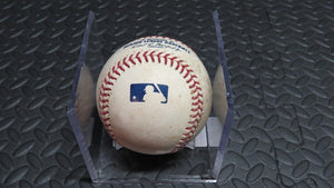 2020 Nate Jones Cincinnati Reds Strikeout Game Used MLB Baseball! Salvador Perez
