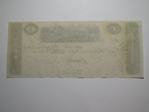 $1 18__ Cincinnati Ohio Obsolete Currency Bank Note Bill Remainder Post Note UNC