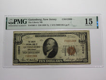Load image into Gallery viewer, $10 1929 Guttenberg New Jersey NJ National Currency Bank Note Bill Ch #12806 F15