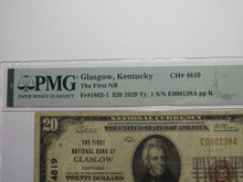 Load image into Gallery viewer, $20 1929 Glasgow Kentucky KY National Currency Bank Note Bill Ch. #4819 VF20