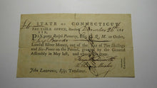 Load image into Gallery viewer, 1781 Six Pounds Connecticut Pay Table Colonial Currency Note! Wadsworth Pomeroy