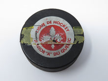 Load image into Gallery viewer, La Tuque Loups Game Used Official Canadian Junior Hockey Game Puck Defunct Team