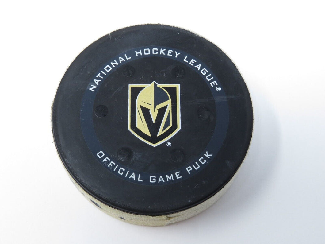 2021-22 Evgenii Dadonov Vegas Golden Knights Game Used NHL Goal Puck -Amadio Ast