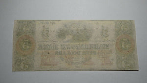 $5 18__ Hagerstown Maryland MD Obsolete Currency Bank Note Bill! Hagerstown Bank