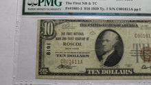 Load image into Gallery viewer, $10 1929 Roscoe New York NY National Currency Bank Note Bill Ch. #8191 VF PMG