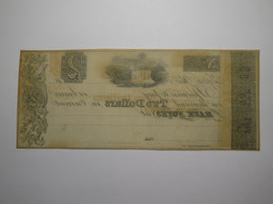 $2 18__ Elyria Ohio OH Obsolete Currency Bank Note Bill Remainder Herman Ely