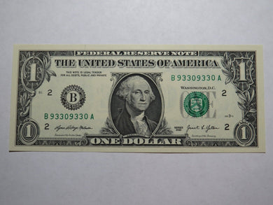 $1 2021 Repeater Serial Number Federal Reserve Currency Bank Note Bill #93309330