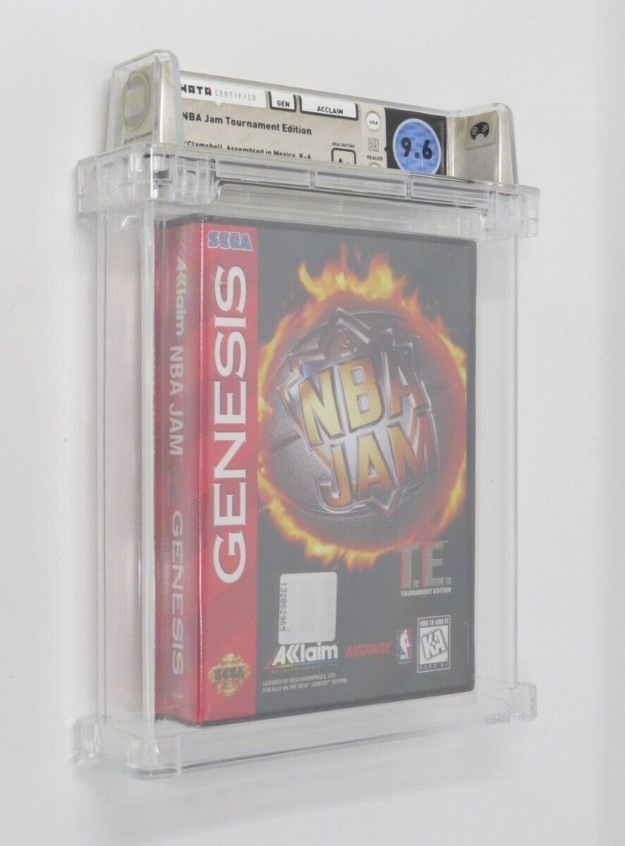 NBA JAM Tournament Edition Sega Genesis Sealed Video Game! Wata Graded 9.6 A+