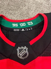 Load image into Gallery viewer, 2018 Joey Anderson New Jersey Devils Brodeur Night Game Used Worn Hockey Jersey