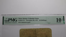 Load image into Gallery viewer, 1757 Thirty Shillings New Jersey NJ Colonial Currency Bank Note Bill PMG 30s!
