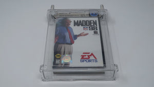 Madden '98 NFL Football Sega Genesis Factory Sealed Video Game Wata Graded 7.5