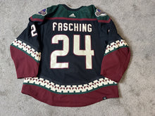 Load image into Gallery viewer, 2021-22 Hudson Fasching Arizona Coyotes Kachina Game Used Worn NHL Hockey Jersey
