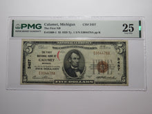Load image into Gallery viewer, $5 1929 Calumet Michigan MI National Currency Bank Note Bill #3457 VF25 PMG