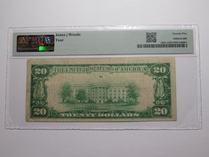 $20 1929 Meade Kansas KS National Currency Bank Note Bill Ch. #7192 VF25 PMG