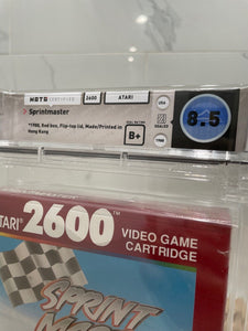 Unopened Sprintmaster Atari 2600 Sealed Video Game! Wata Graded 8.5 B+ Seal 1988