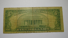 Load image into Gallery viewer, $5 1929 Soldiers Grove Wisconsin WI National Currency Bank Note Bill Ch. #13308 