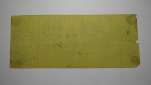 $5 1863 Philadelphia PA Obsolete Currency Note Bill Counterfeit Detector Plate