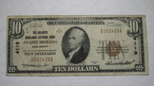 Load image into Gallery viewer, $10 1929 Atlantic Highlands New Jersey NJ National Currency Bank Note Bill #4119