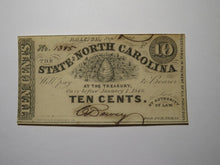 Load image into Gallery viewer, $.10 1862 Raleigh North Carolina Obsolete Currency Bank Note Bill NC State UNC+