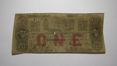 $1 1862 Charleston South Carolina SC Obsolete Currency Bank Note Bill Bank of SC