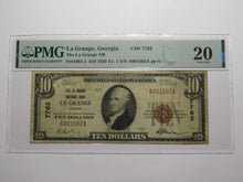 Load image into Gallery viewer, $10 1929 La Grange Georgia GA National Currency Bank Note Bill Ch #7762 VF20 PMG