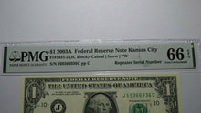 Load image into Gallery viewer, $1 2003 Repeater Serial Number Federal Reserve Currency Bank Note Bill PMG UNC66