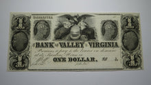 Load image into Gallery viewer, $1 18__ Winchester Virginia Obsolete Currency Bank Note Bill Bank of the Valley!