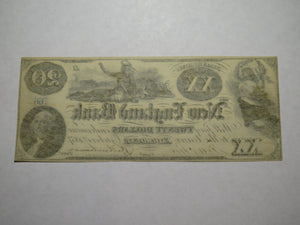 $20 1857 Fairmount Maine ME Obsolete Currency Bank Note Bill New England Bank