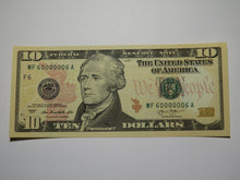 Load image into Gallery viewer, $10 2013 Fancy Radar Serial Number Federal Reserve Currency Note Bill #60000006