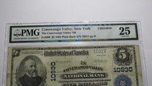 Load image into Gallery viewer, $5 1902 Conewango Valley New York NY National Currency Bank Note Bill #10930 VF!