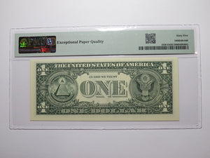 $1 2003 Near Solid Serial Number Federal Reserve Bank Note Bill UNC65 #55565555